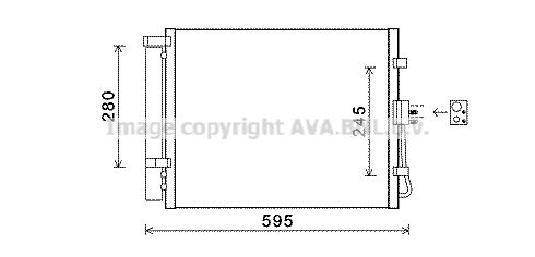 AVA QUALITY COOLING Конденсатор, кондиционер KAA5150D